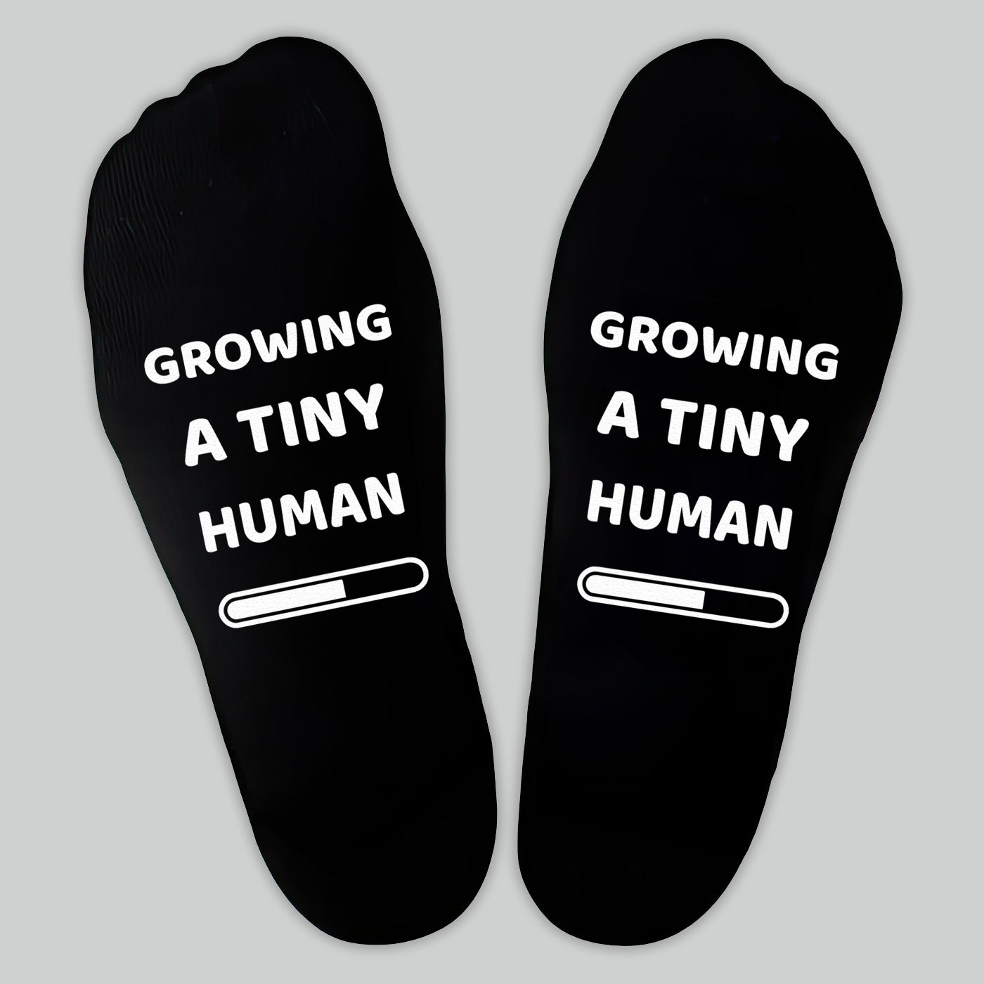 Growing A Tiny Human - Printed Funny Socks