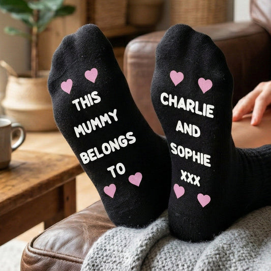 PERSONALISED This Mummy Belongs To - Printed Funny Socks