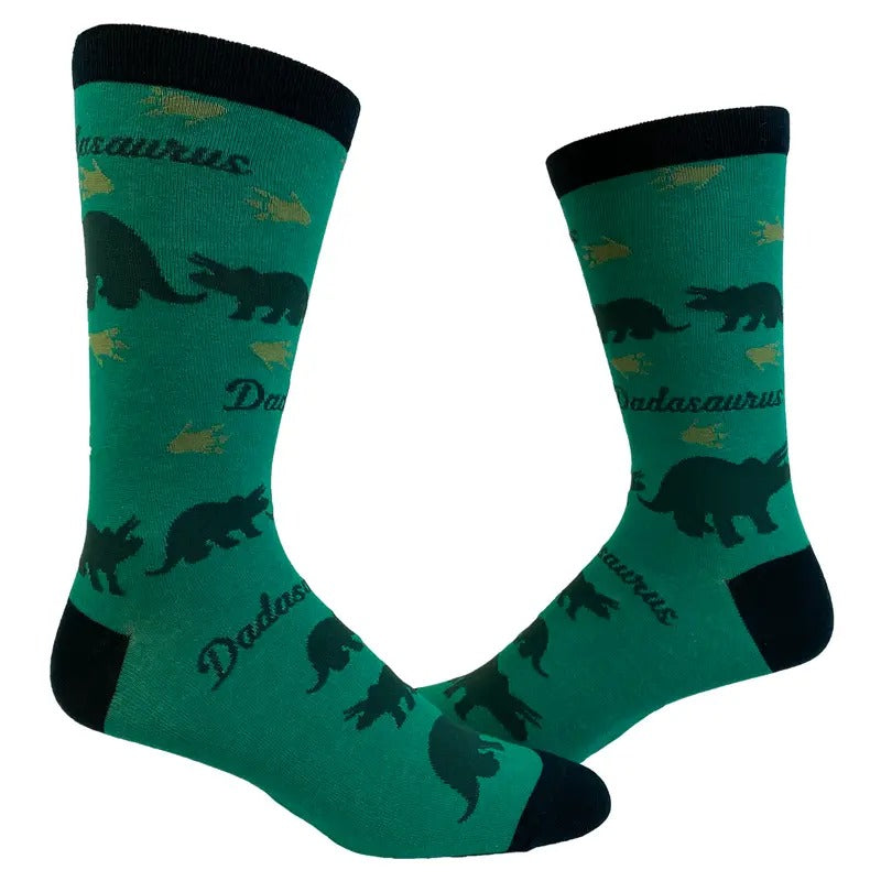 Dadasaurus Socks Funny Dad Dinosaur T Rex Novelty Footwear Funny Socks Comfortable Fitted Spandex Cotton T-Shirts, Hoodie, Sweatshirt