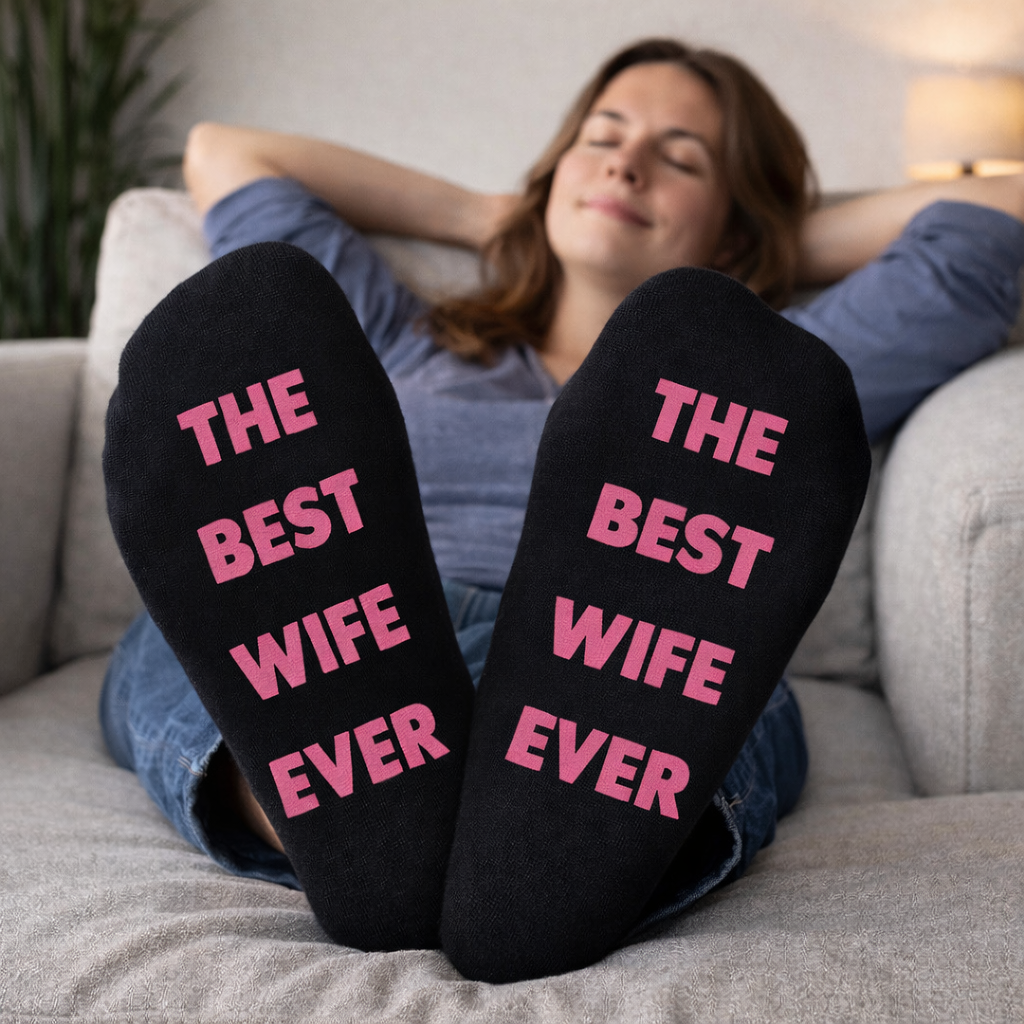 The Best Wife Ever - Printed Funny Socks