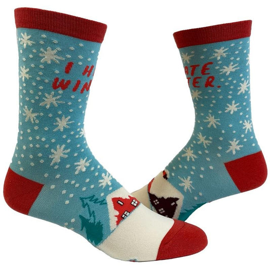 I Hate Winter Socks Funny Snow Cold Seasons Novelty Footwear Funny Socks T-Shirts, Hoodie, Sweatshirt