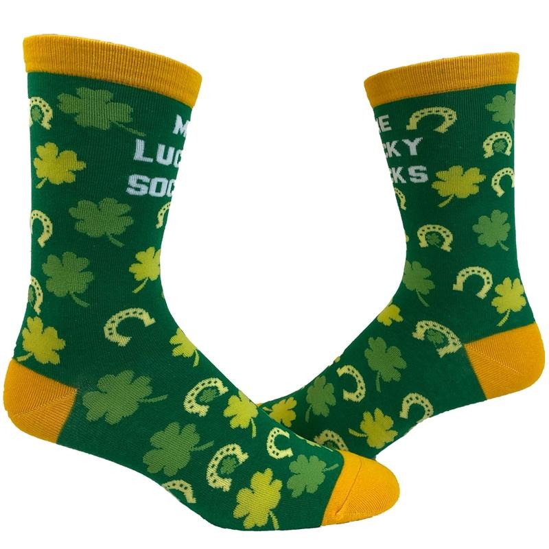 Me Lucky Socks Socks Funny Shamrock St Patricks Day Parade Irish Novelty Footwear Funny Socks Comfortable Fitted Spandex Cotto T-Shirts, Hoodie, Sweatshirt