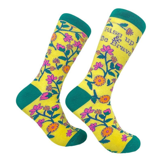 Rise Up Be Brave Socks Funny Motivational Inspirational Footwear Funny Socks Comfortable Fitted Spandex Cotton T-Shirts, Hoodie, Sweatshirt