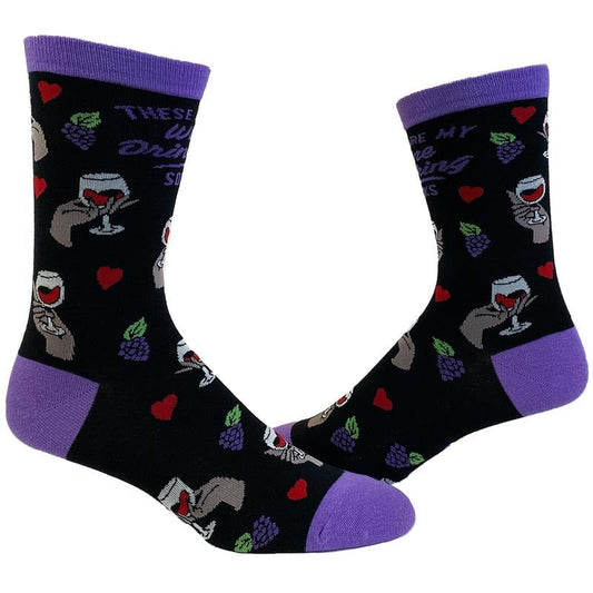 Wine Drinking Socks Funny Vino Wine Lover Novelty Footwear Funny Socks Comfortable Fitted Spandex Cotton T-Shirts, Hoodie, Sweatshirt