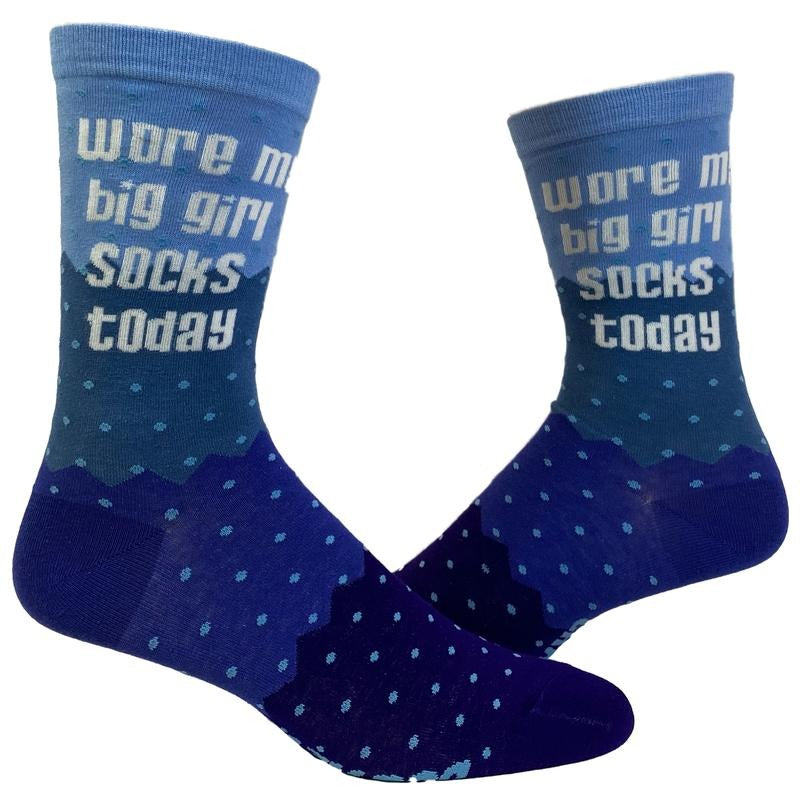 Wore My Big Girl Socks Today Socks Funny Motivational Girl Power Footwear Funny Socks Comfortable Fitted Spandex Cotton T-Shirts, Hoodie, Sweatshirt