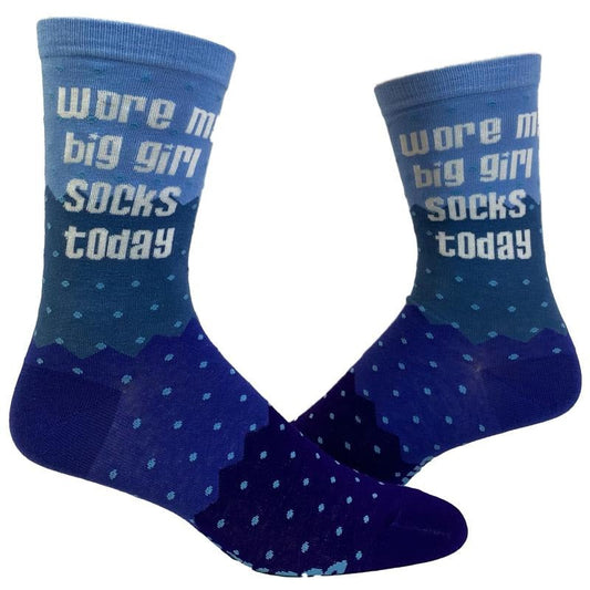 Wore My Big Girl Socks Today Socks Funny Motivational Girl Power Footwear Funny Socks Comfortable Fitted Spandex Cotton T-Shirts, Hoodie, Sweatshirt