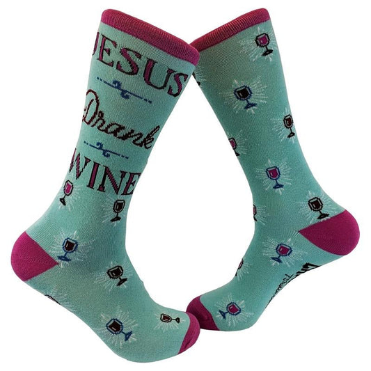 Jesus Drank Wine Socks Funny Drinking Footwear Funny Socks Comfortable Fitted Spandex Cotton T-Shirts, Hoodie, Sweatshirt