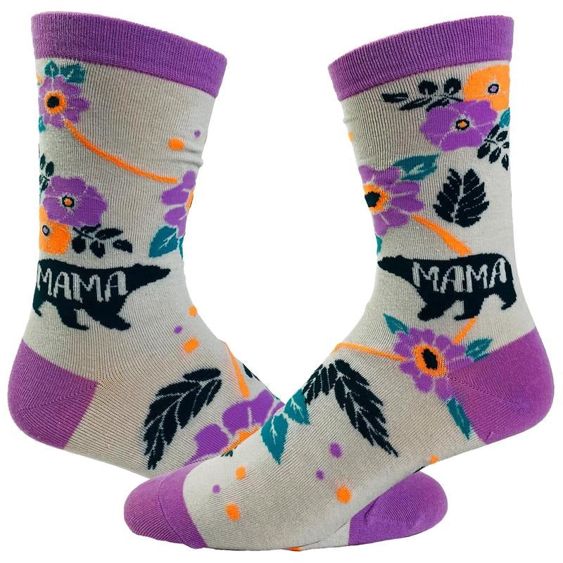 Mama Bear Socks Funny Footwear Funny Socks Comfortable Fitted Spandex Cotton T-Shirts, Hoodie, Sweatshirt