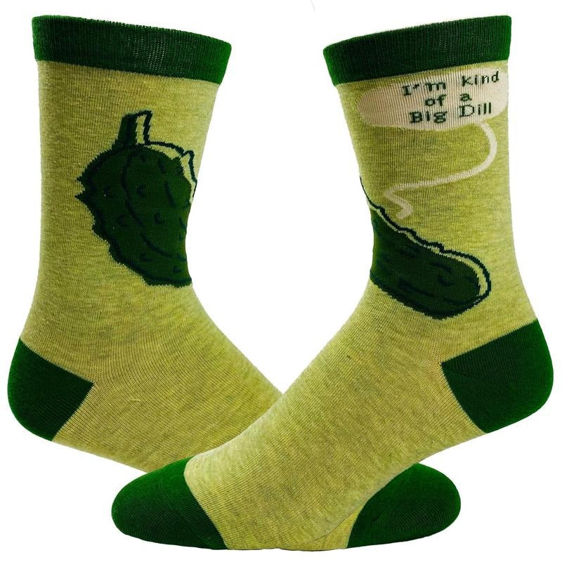 I'M Kind Big Dill Socks Funny Pickle Novelty Footwear Funny Socks Comfortable Fitted Spandex Cotton T-Shirts, Hoodie, Sweatshirt